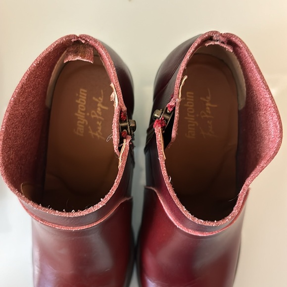 Farylrobin for free people red booties women’s size 7 - Picture 9 of 9